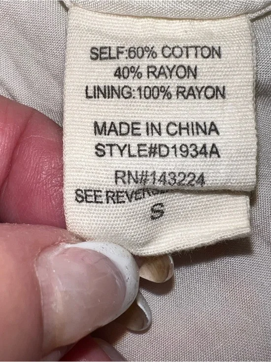 Illa Illa Tropical Leaf Print Spaghetti Strap Mini Sundress Sz S - Picture 7 of 13